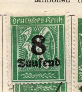 Germany 1923 Early Issue Fine Mint Hinged 8T. Surcharged 235372