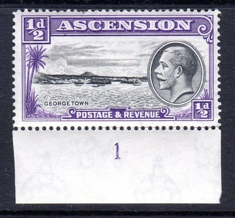Ascension Island + 1934 +  sg 21 +  1/2d value  + Lightly Hinged  +