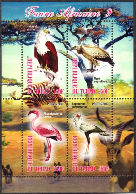 Chad 2012 Birds (3) MNH Cinderella !