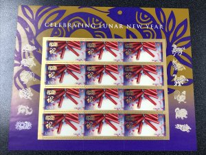 US 4726 Lunar New Year of Snake Firework Sheet of 12 Forever Mint Never Hinged