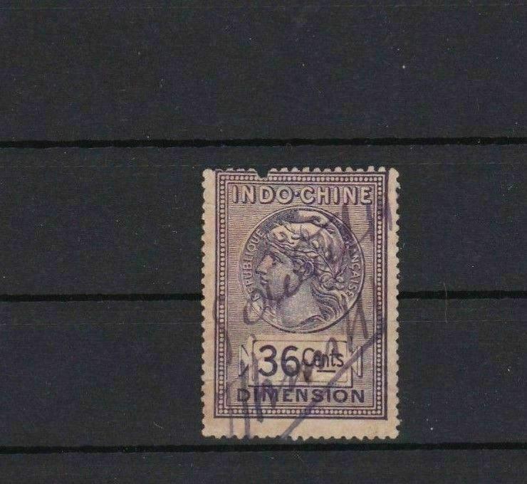 INDO CHINA DIMENSION 36 CENTS  REVENUE  USED STAMP REF 6006