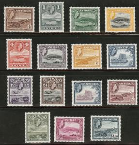 ANTIGUA  Scott 107-121, SG 120a-134 MNH** QE2 CV 