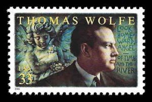 PCBstamps   US #3444 33c Thomas Wolfe, MNH, (8)