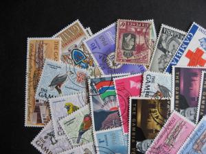 Scrap pile of 35 GAMBIA! Duplicates,mixed condition, what lurks?