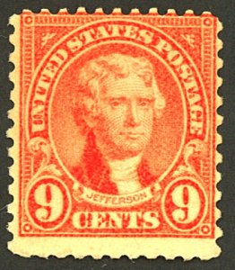 U.S. #561 MINT OG NH CREASES