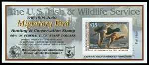 Scott RW66A 1999 $15 Duck Stamp Mint VF OG NH Cat $30
