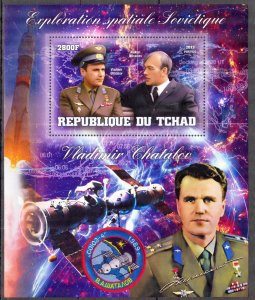 Chad 2013 Space V. Chatalov (2) S/S MNH