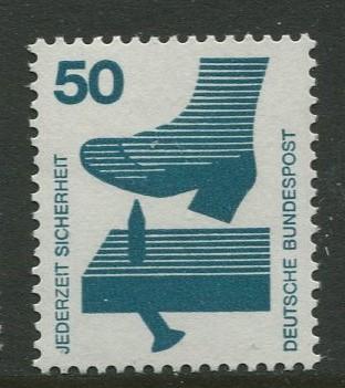 GERMANY. -Scott 1080 - Accident Prevention.-1971- MNH -Single 50pf Stamp