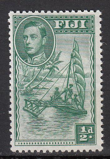 Fiji - 1948 KGVI 1/2p Perf.12 Sc# 117d - MNH(5546)