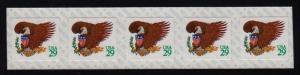 1992 Sc 2596 Green 29c COIL STRIP of 5 MNH