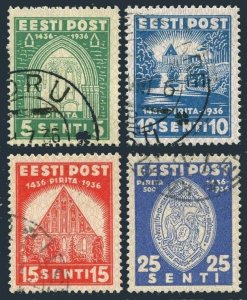 Estonia 134-137,used.Michel 120-123. St Brigitta Convent, 500th Ann. 1936.