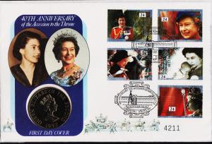 Great Britain.1992 FDC S.G.1602/1606. Fine Used