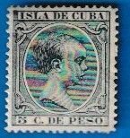 CUBA SCOTT#136 1890 KING ALFONSO XIII - UNUSED ORIGINAL GUM