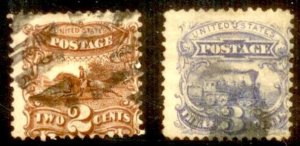 USA 1869 SC# 113-4 Used L1300