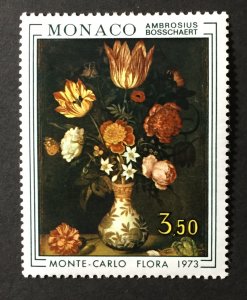 Monaco 1973 #865, Flowers, MNH.