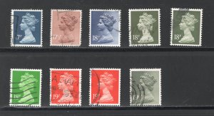 Great Britain #MH98, MH100-4, MH106-7, MH110    VF, Used, CV $9.05 ..... 2480901