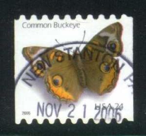 US #4002 Common Buckeye Butterfly, used (0.25)