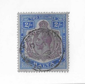 Malta Sc #60 2sh used with CDS VF