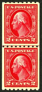 U.S. #411 MINT PAIR OG NH