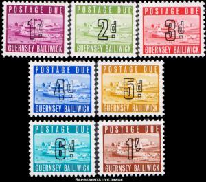 Guernsey Scott J1-J7 Mint never hinged.