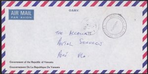 VANUATU 1992 local Postal Services official cover, Vila cds................B2629