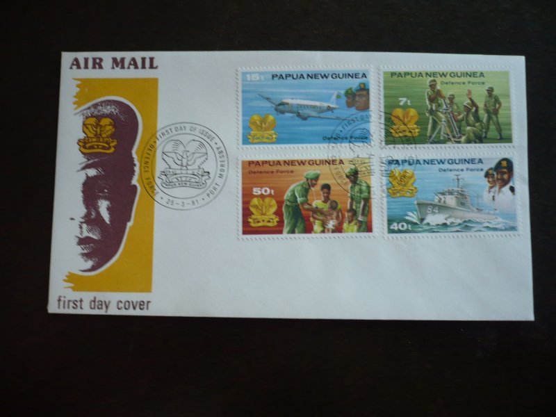 Postal History - Papua New Guinea - Scott# 536-539 - First Day Cover