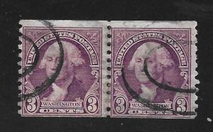 SC# 721 - (3c) - Washington, perf 10 Vert pair used