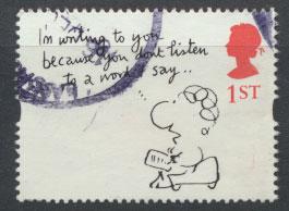 Great Britain SG 1911  Used  - Greetings Booklet - Cartoons 