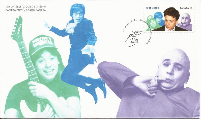 2014 Canada FDC Sc 2773 - Great Canadian Comedians - Mike Myers