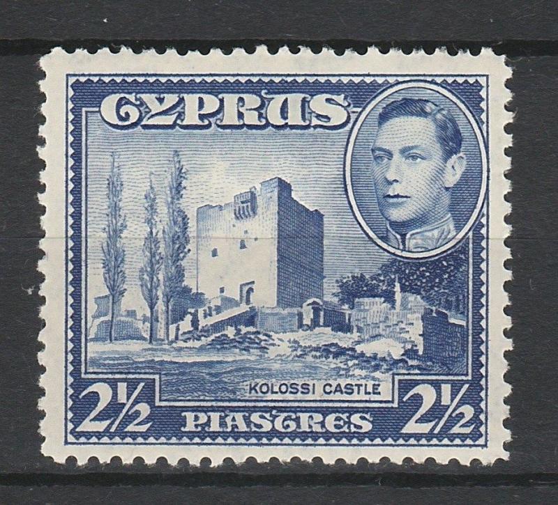 CYPRUS 1938 KGVI CASTLE 21/2PI