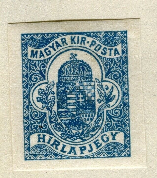 HUNGARY 1900 early Newspaper Imperf issue fine mint hinged value