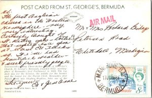 Bermuda 8d QEII General Post Office Anniversary 1968 Mangrove Bay, Bermuda PP...