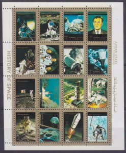 1973 Ajman 2653-2668KLused Space exploration by America