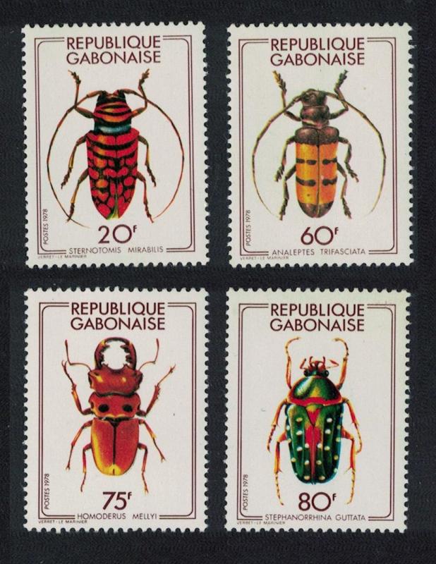 Gabon Beetles SG#651-654