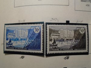 St. Pierre and Miquelon  # 346-47  MLH