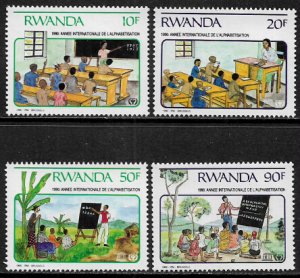 Rwanda #1356-9 MNH Set - Literacy Year