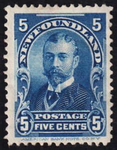 Newfoundland Scott 85 (1899) Mint H F, CV $45.00 C