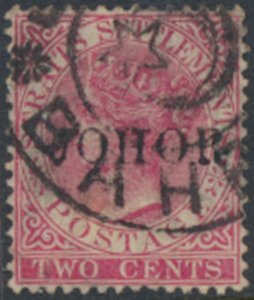 Johore Malaya  Straits Settlements OPT  SC#  12 Used see details & scans