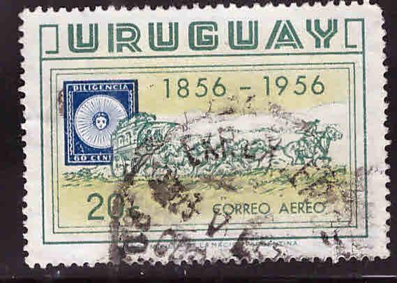 Uruguay Scott C173 Used airmail stamp