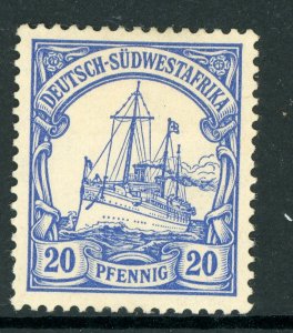 South West SudwestAfrika 1901 Germany 20 Pf Yacht Unwatermark Scott#16 Mint L373