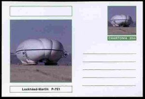 CHARTONIA, Fantasy - Lockheed-Martin P791 - Postal Stationery Card...