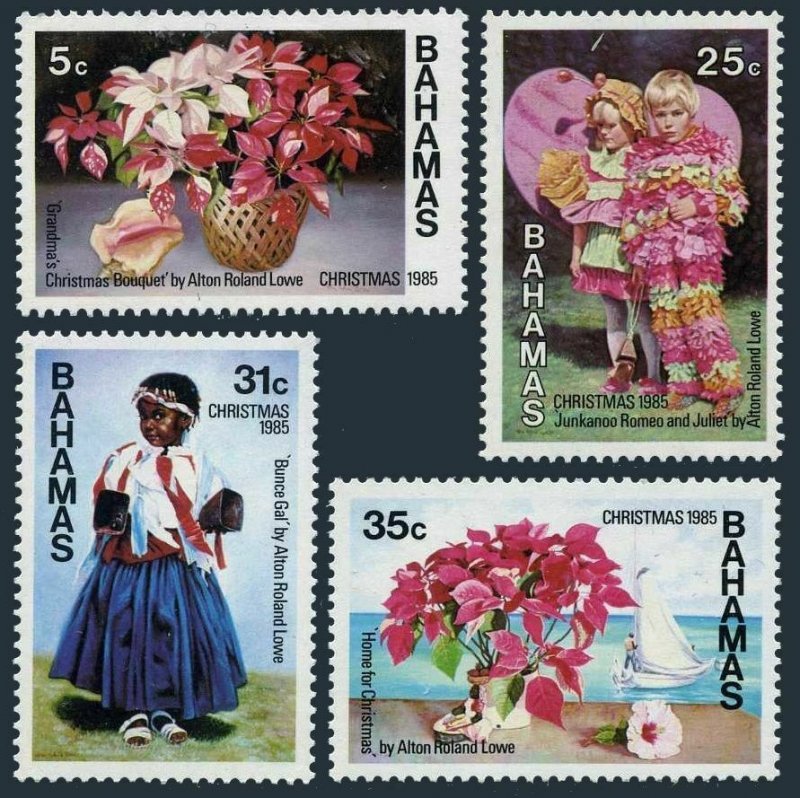 Bahamas 588-591,591a,MNH.Michel 602-605,Bl.47. Paintings by Alton Roland Lowe.