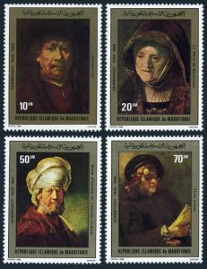 Mauritania 456-459,MNH.Michel 686-689. Paintings by Rembrandt,1980.Portraits.