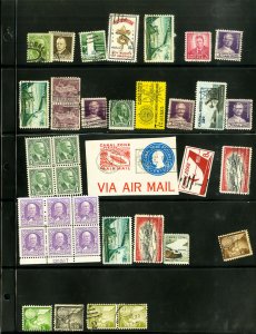 Canal Zone Early Clean Stamp Collection