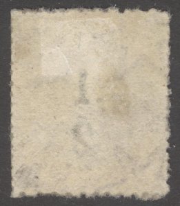 Turks Islands 1881 1/2 on 1s Violet Wmk Star SWYs Scott 15 SG 13 MLH Cat $140