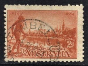 STAMP STATION PERTH Australia #142 Yarra Yarra Tribesman Used CV$1.75.