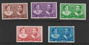 Persia, Middle East, stamp, scott#871-875, mint, hinged, 5d-1.50r, set of 5