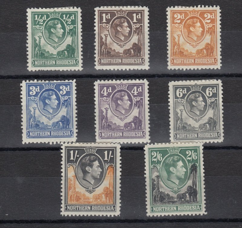 Northern Rhodesia KGVI 1938 Set To 2s 6d MH JK418