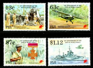 ES-1406 FIJI 1995 END OF WWII 50TH SCOTT 720-3 SET OF 4 MNH $11.00