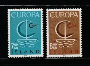 Iceland 384-385 Set MNH Europa (C)